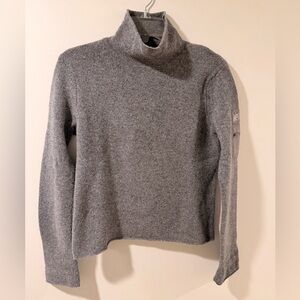 VTG 2000s Abercrombie & Fitch Lambswool Blend Gray Turtleneck Cargo Sweater